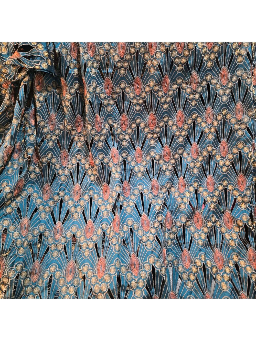 Pier one Drapes 52 x 84 two panels Jewel Art Deco Style